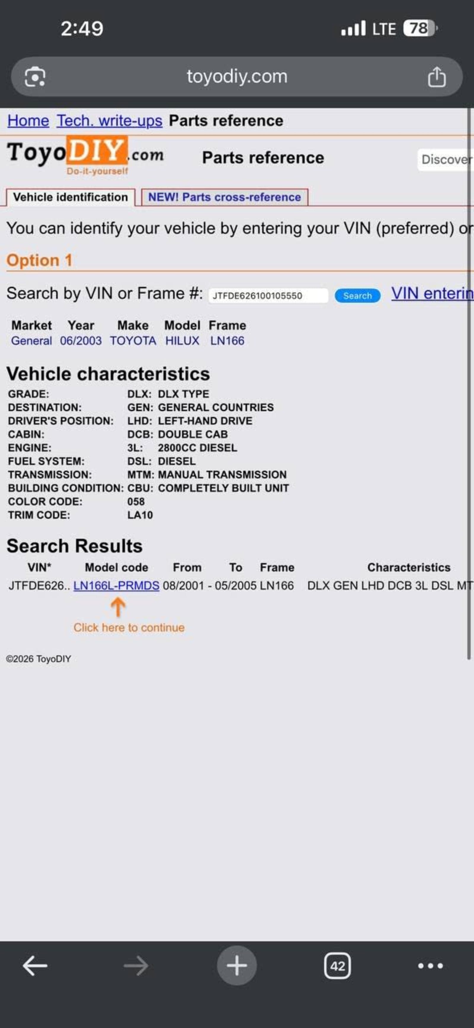 2003 Toyota 3L double gabina — photo 2