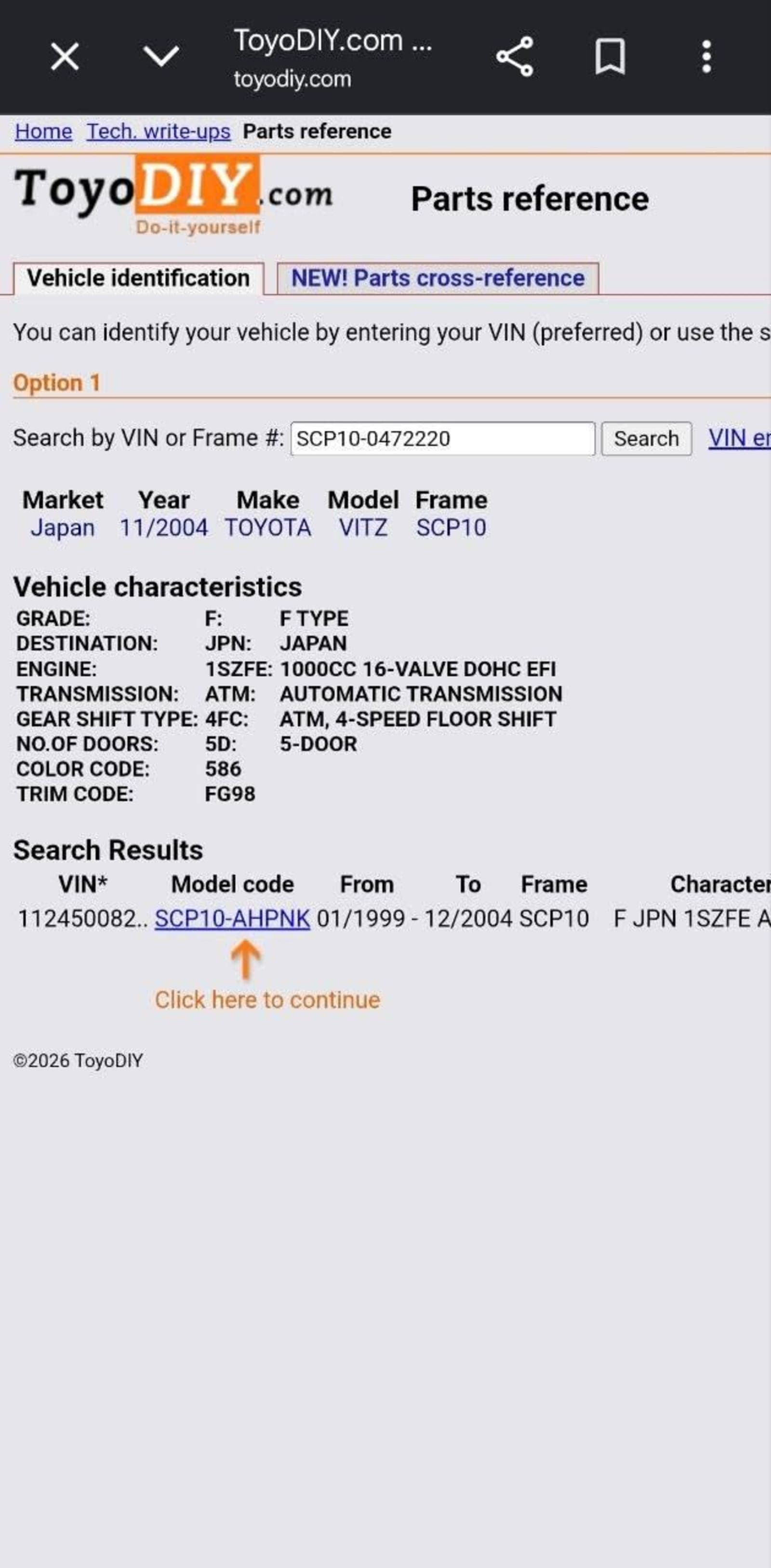 2004 TOYOTA VITZ — photo 2